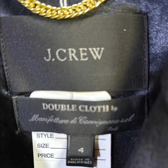 J. Crew Blue wool Jacket Asymmetrical Moto Style NWT - Picture 2 of 8